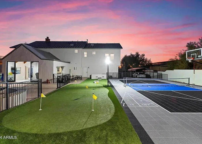 Private Pickleball Court Pool Heat Fire Pit * Cave Creek
