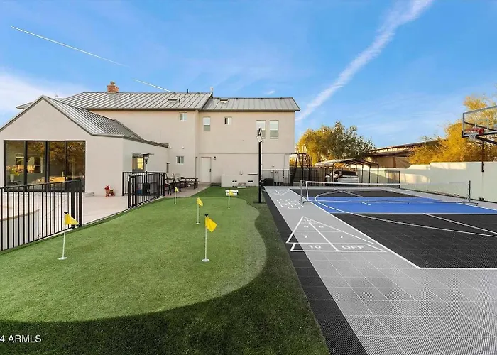 Private Pickleball Court Pool Heat Fire Pit Cave Creek